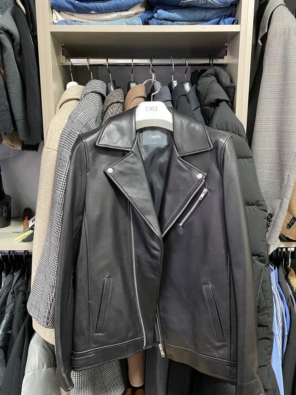 스텔라비 양가죽 라이더 자켓