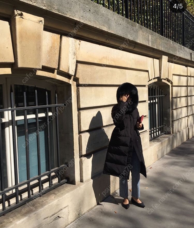 오르 102  패딩 블랙 롱기장