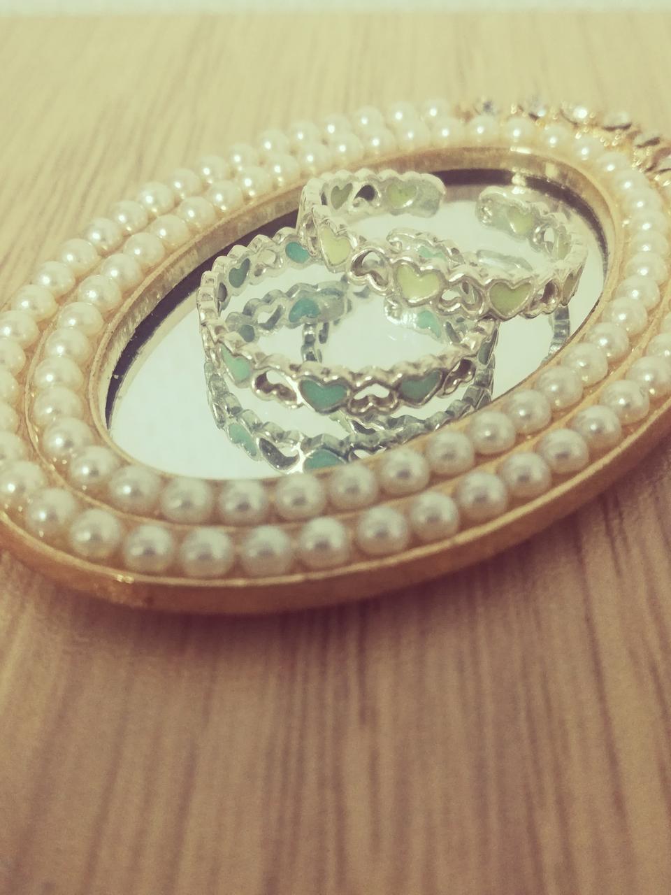 실버하트 야광반지