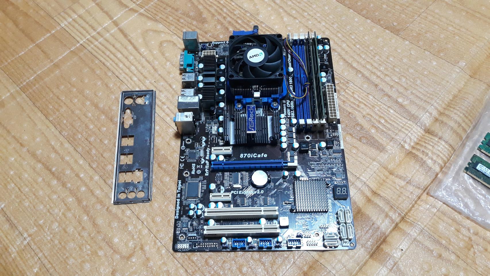 애즈락 870icafe AM3 메인보드 DDR3