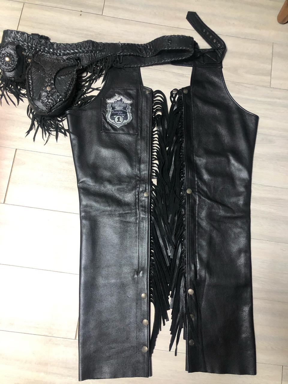 가죽쳅스 할리 정품