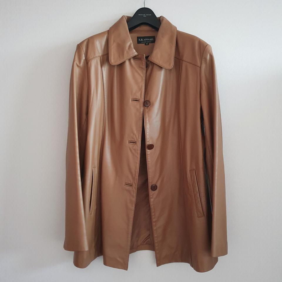 소가죽 카멜브라운 자켓(77~88)