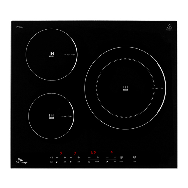 SK매직 인덕션 3구 빌트인 전기쿡탑 IHR-B310E