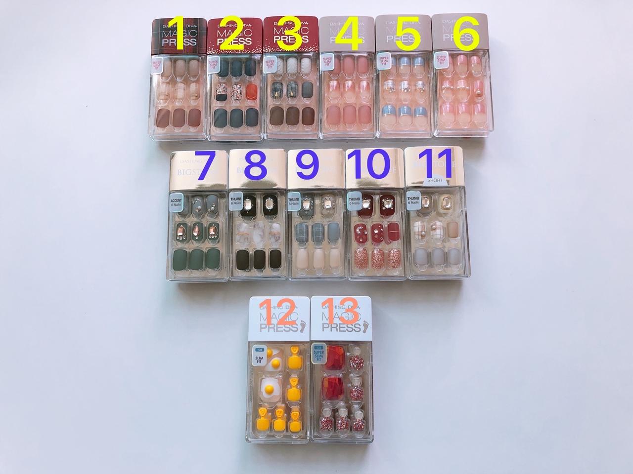 데싱디바 매직프레스 네일 슈퍼슬림핏, 빅스톤, 페디큐어