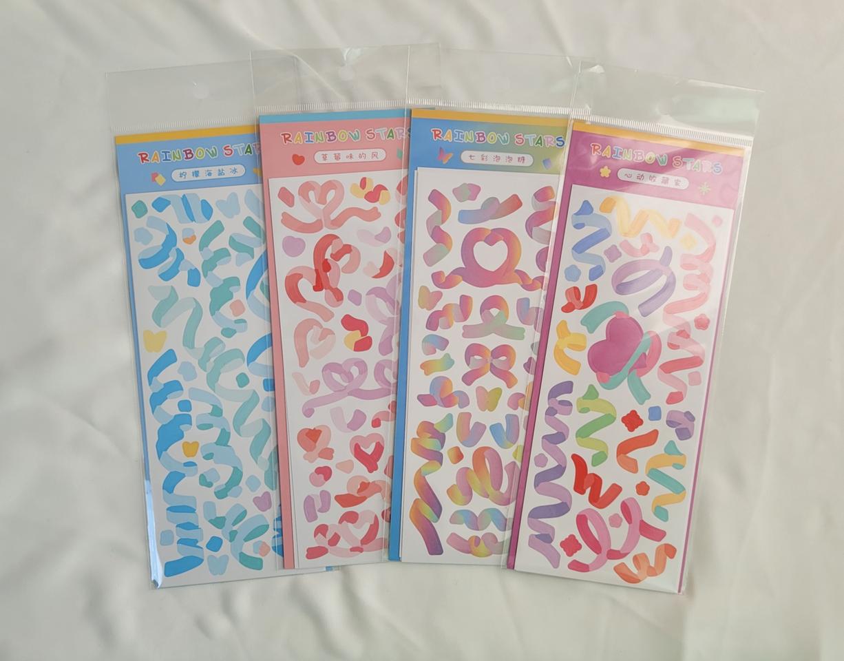 컨페티 스티커 4종