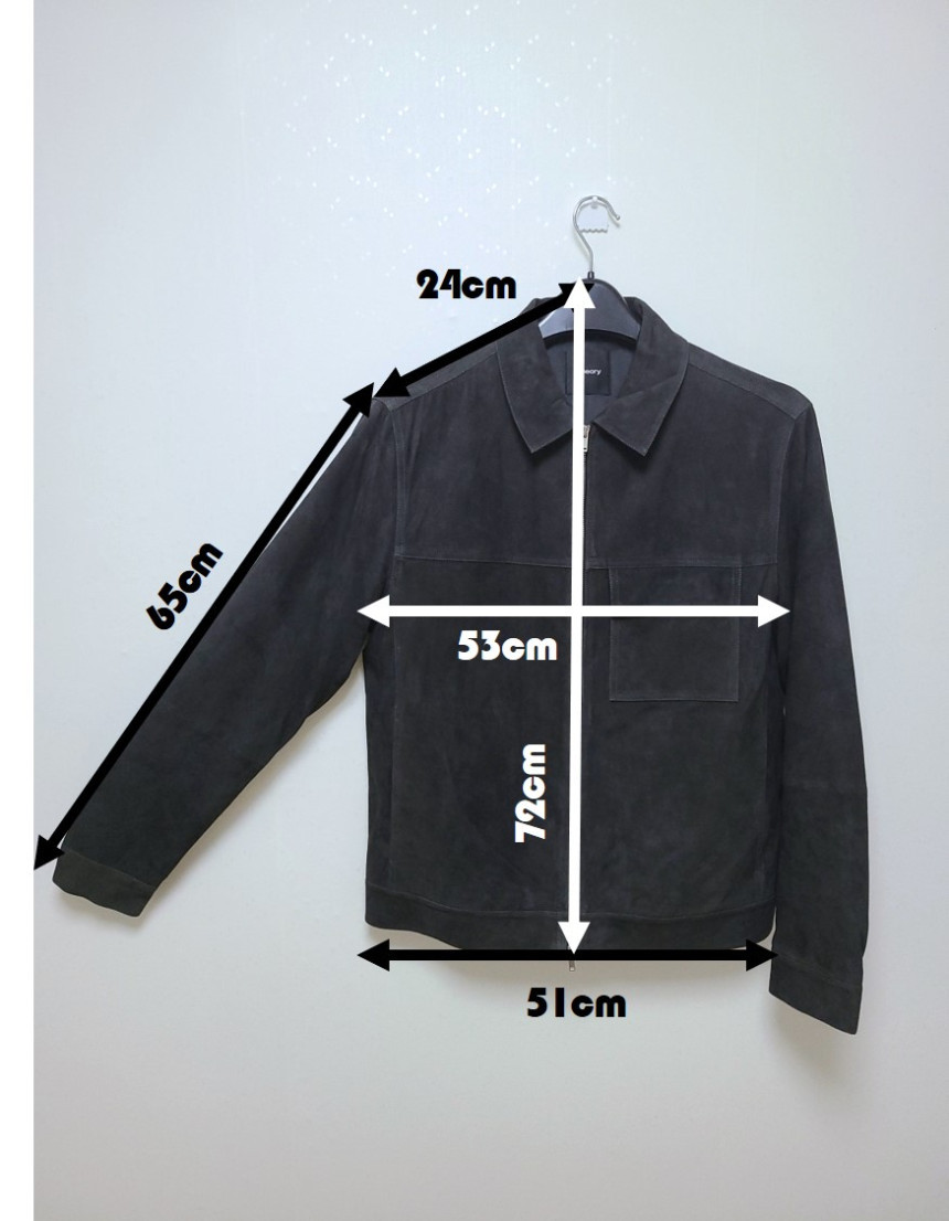 (새상품 )띠어리 100% 염소가죽 스웨이드 자켓 판매