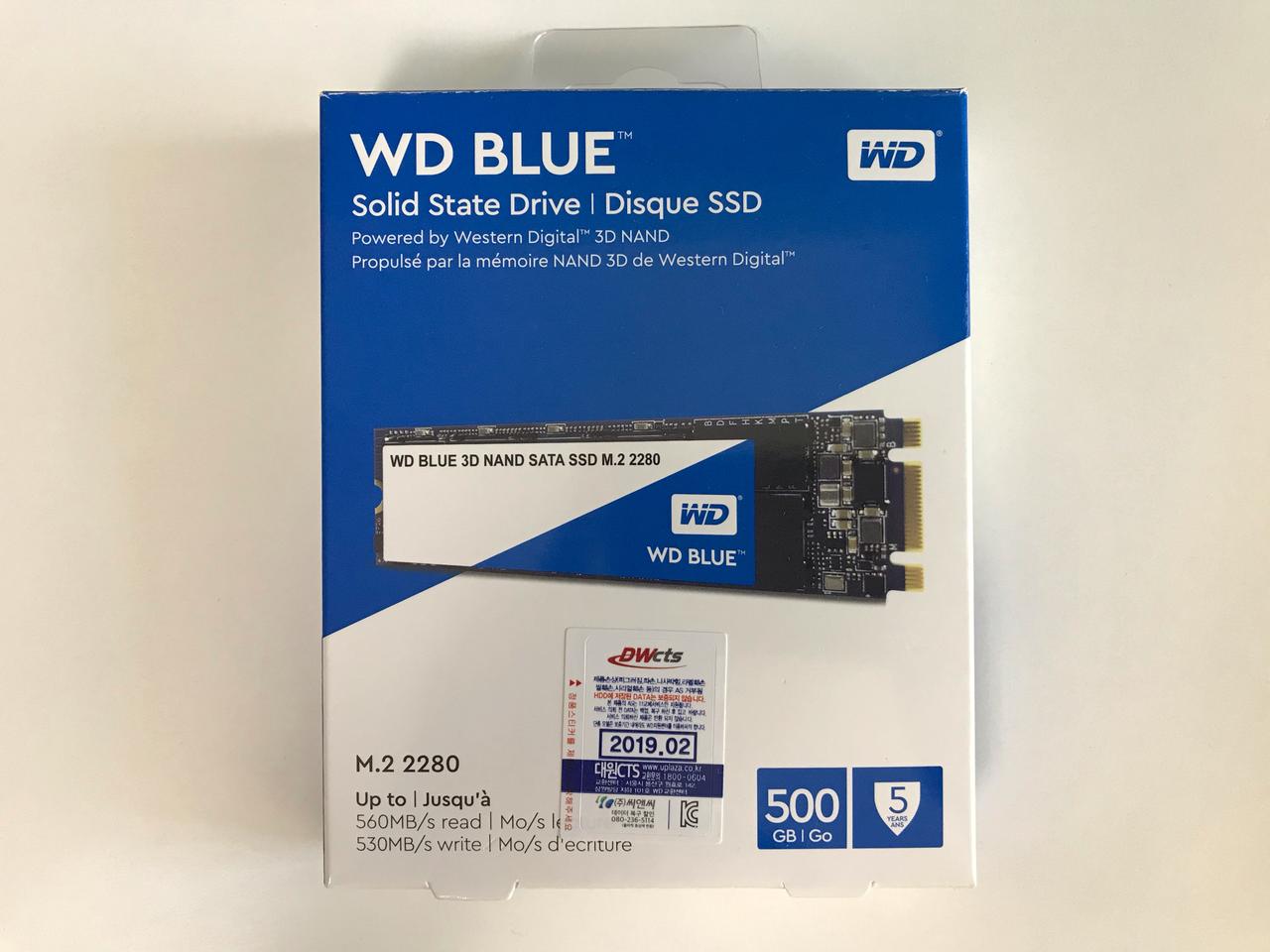 WD Blue 3D M.2 SATA SSD (500GB)