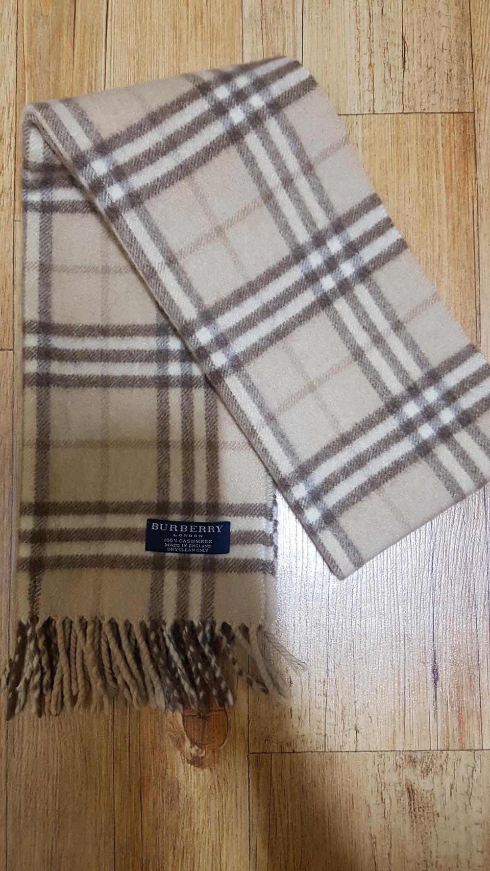 버버리 정품 캐시미어 목도리 머플러