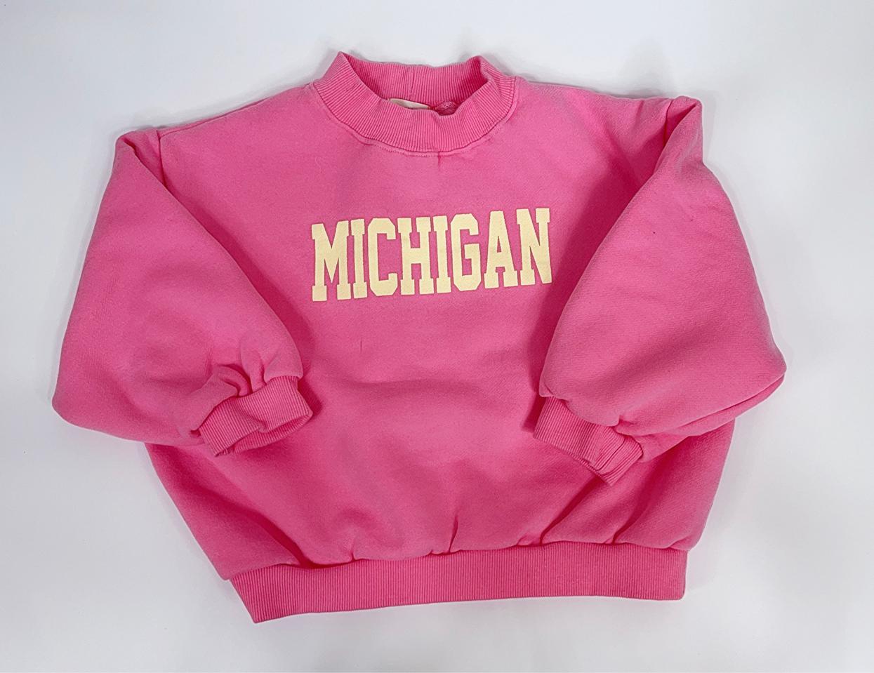 핑크맨투맨유아