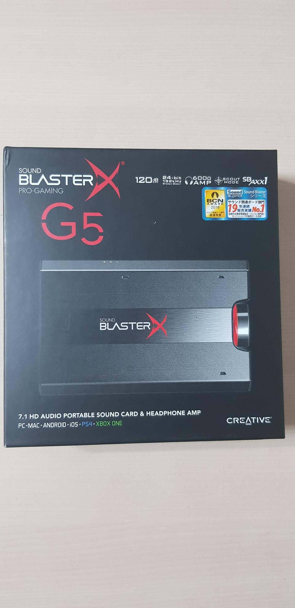 사운드 블라스터 G5 실사용 6개월 풀박스 팝니다~