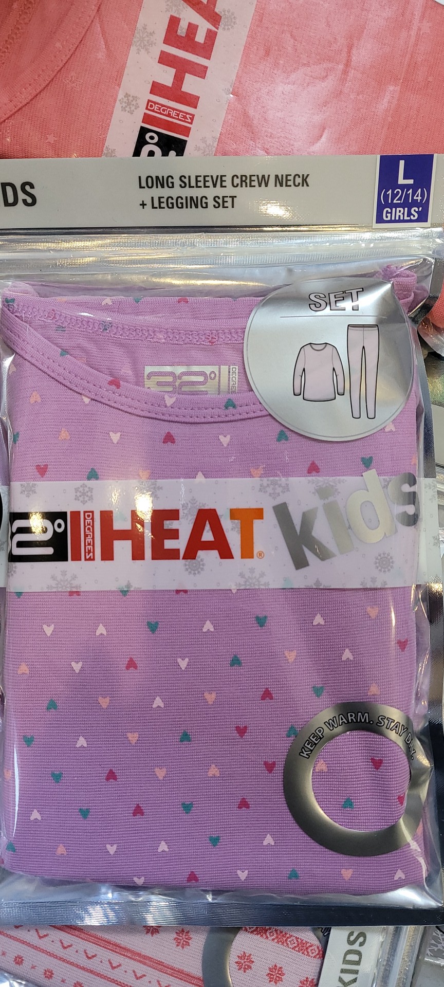 32도 여아  내의세트