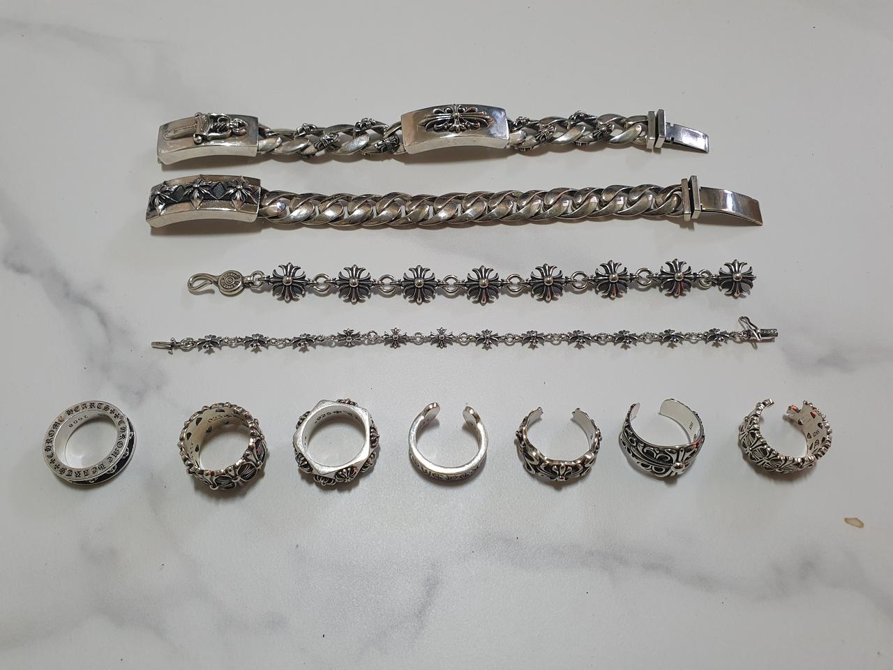 크롬하츠 순은 925 팔찌 반지 싸게 판매