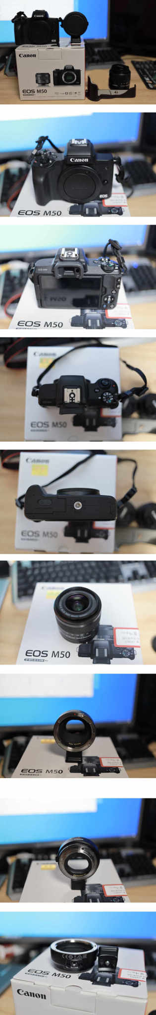 캐논 M50 15-45mm 번들셋, EF-EOS M어댑터, 속사케이스