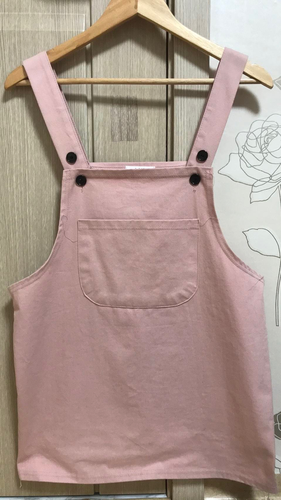 분홍색 멜빵 원피스 판매