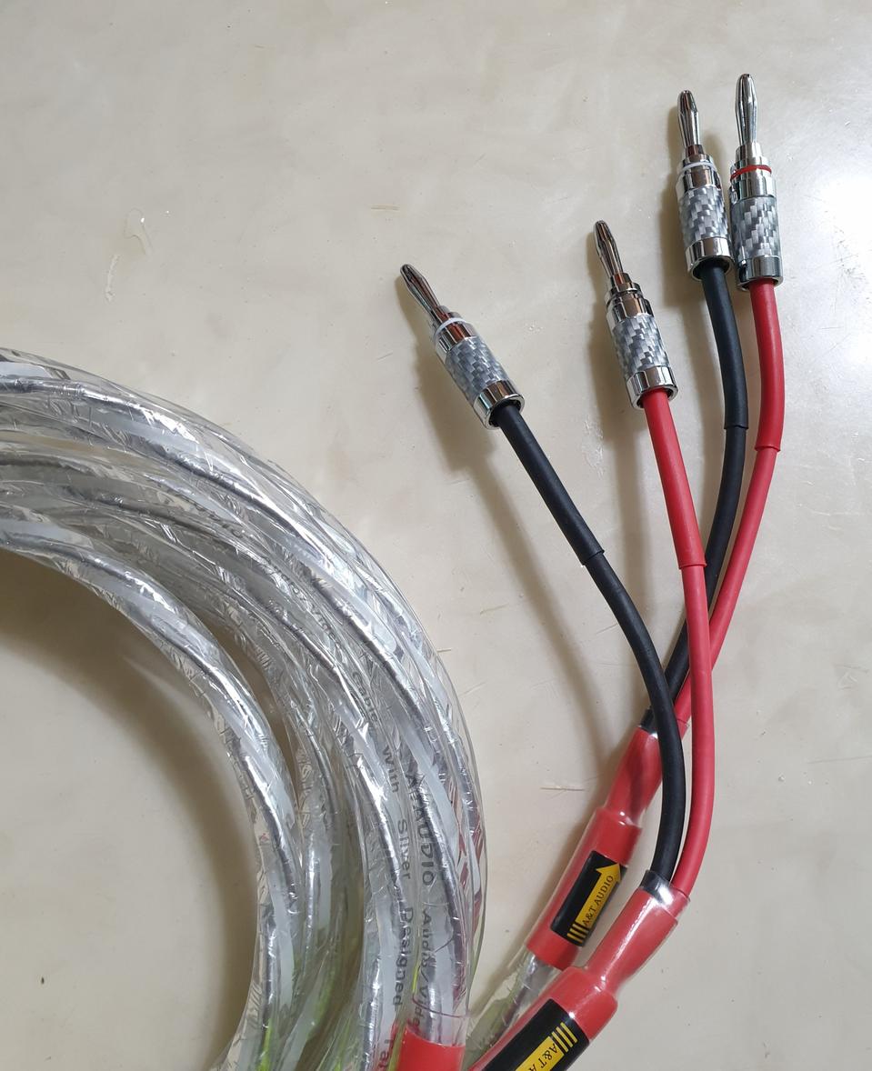 (인하)실버/스피커케이블/AT오디오/6n OCC은도금