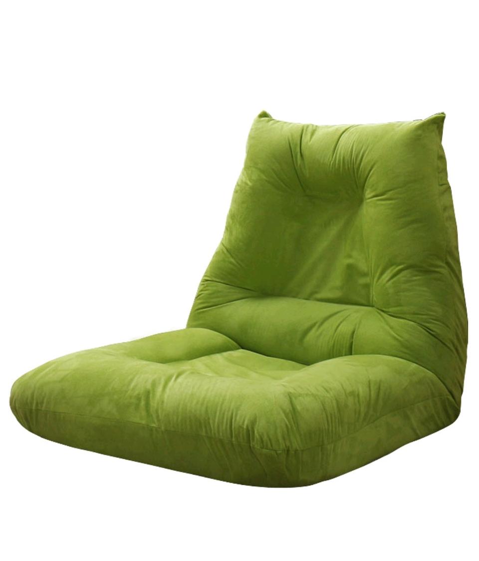 14단 등받이 조절 스웨이드 좌식의자