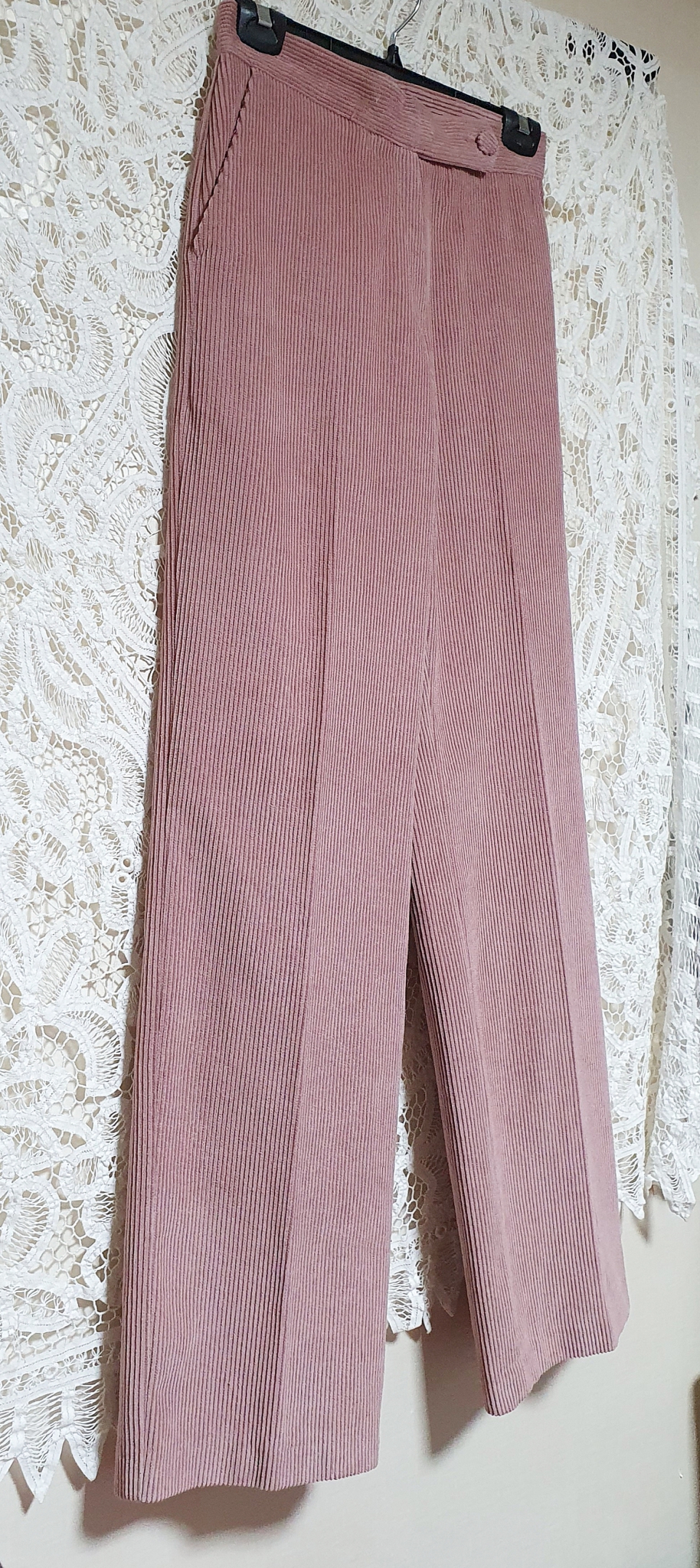 VICKY 듀코로이 슬랙스 ( 핑크, 블랙 ) 블랙 M 품절