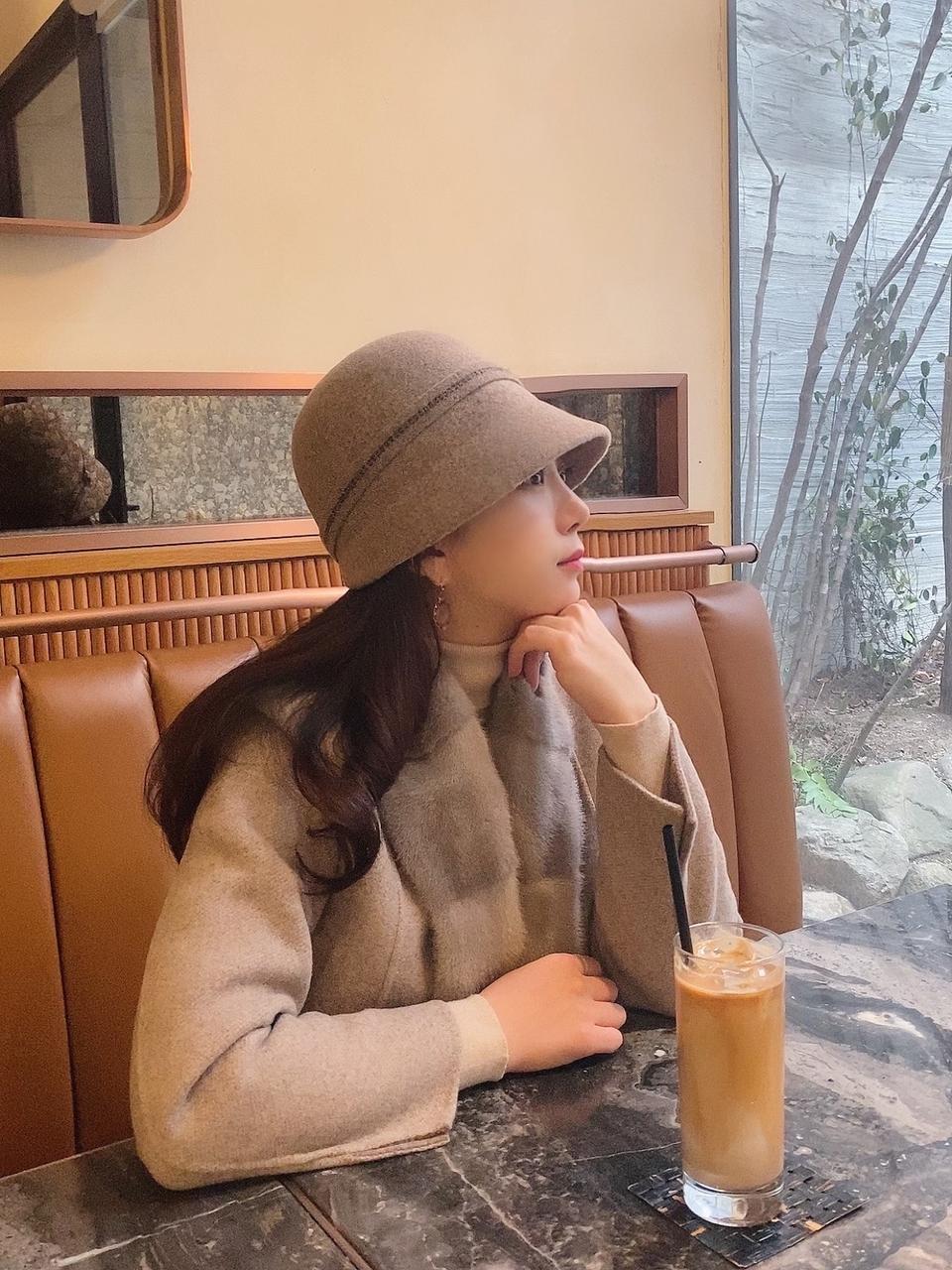 로로캐시밍크 코트