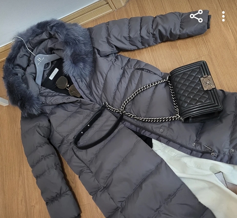 캔지 폭스퍼 맥시 롱 구스다운 66