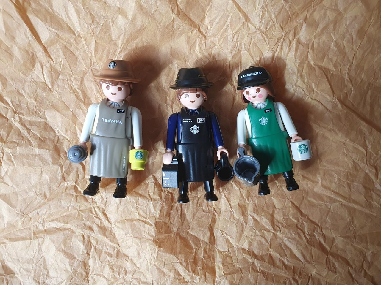 스타벅스 플레이모빌 조이 론 로이 개봉 일괄판매