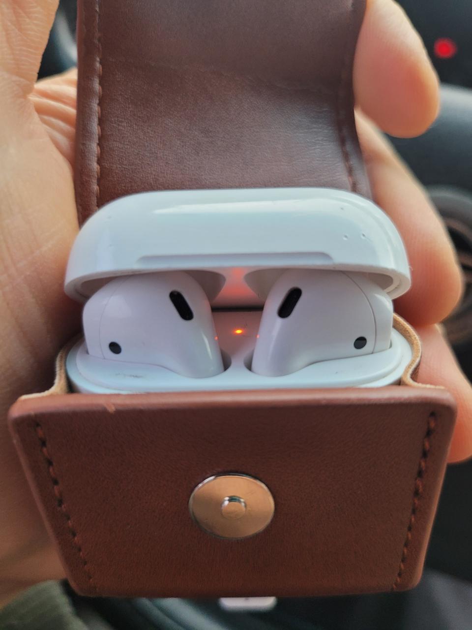 에어팟2 유선및가죽케이스