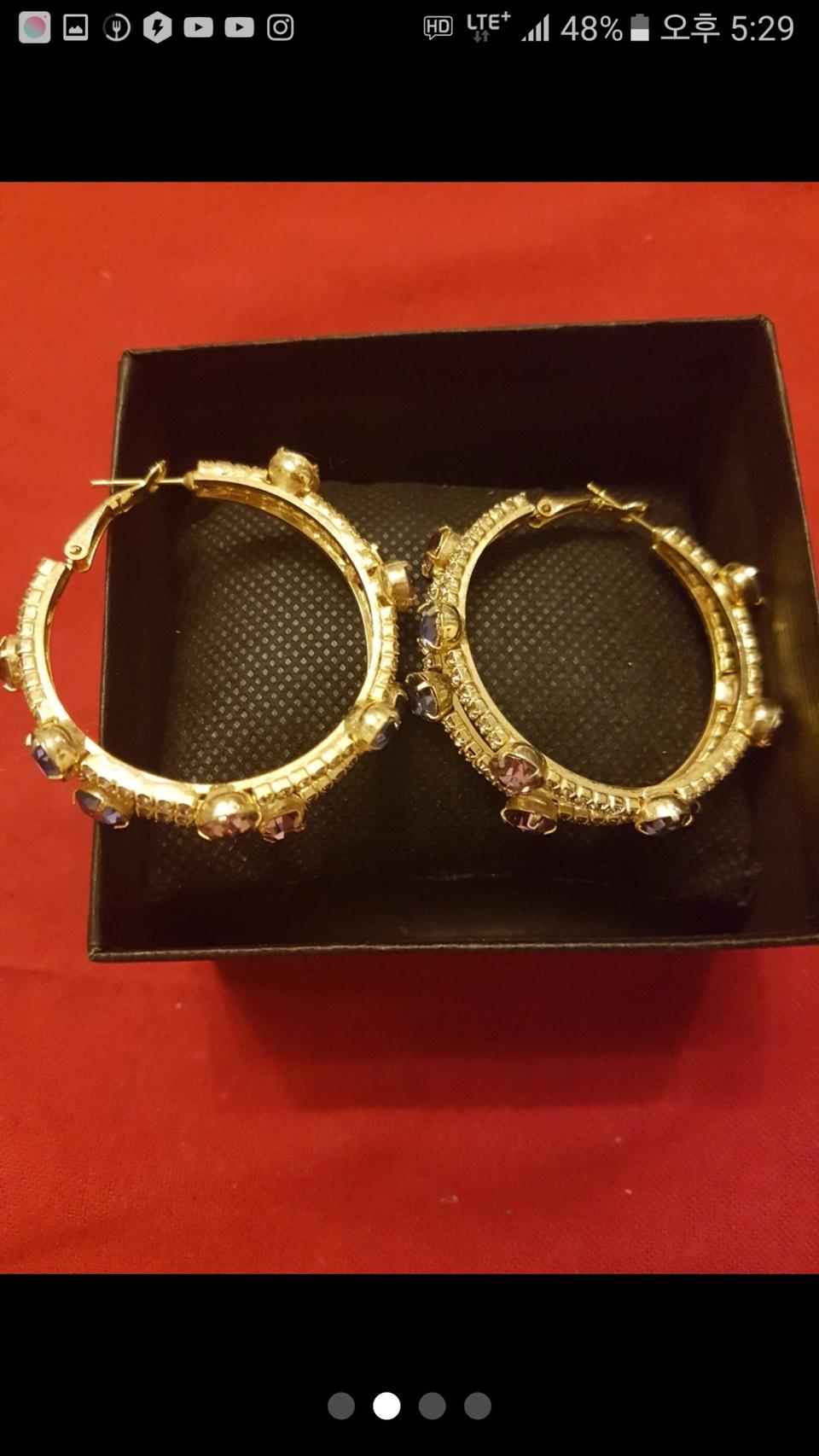 고급예쁨!!보석 링 귀걸이