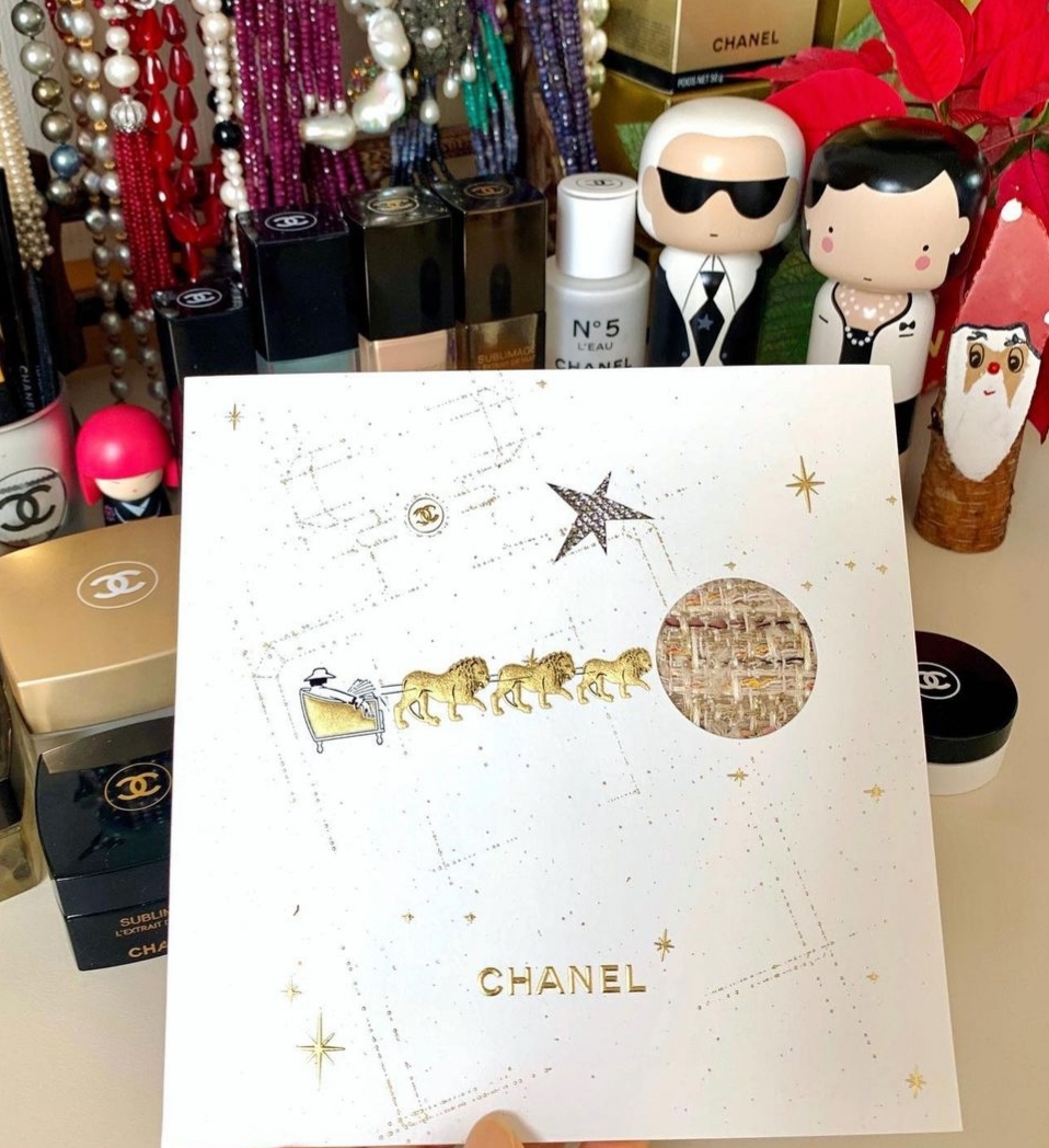 (백화점정품)한정판샤넬2021샤넬입체카드(새상품)