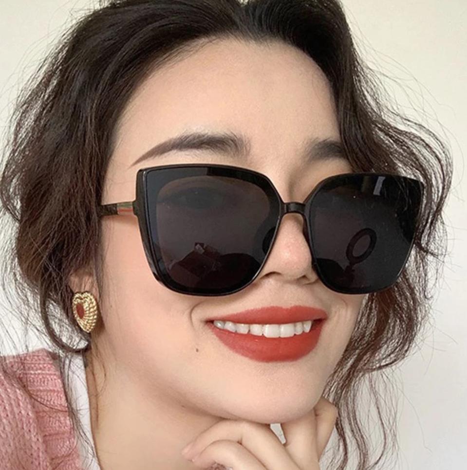 RBROVO Cateye 디자이너 선글라스 여성 2021 고품질 레트로