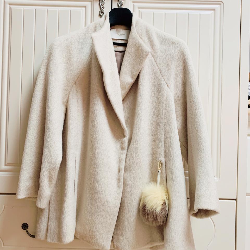 더아이잣 알파카 반코트 55 (천연폭스방울 포함)