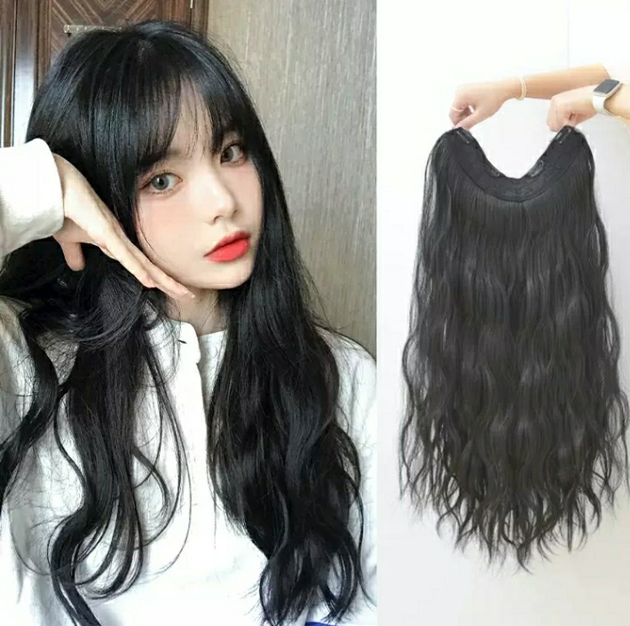 (당일배송)U자형 반가발 자연스러운 컬링 반가발 통가발