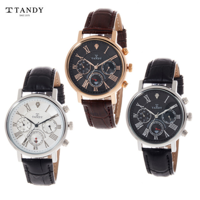 ☆새제품☆ 정품 탠디 다이아시계 T-1901 모델 가죽 3종 택1