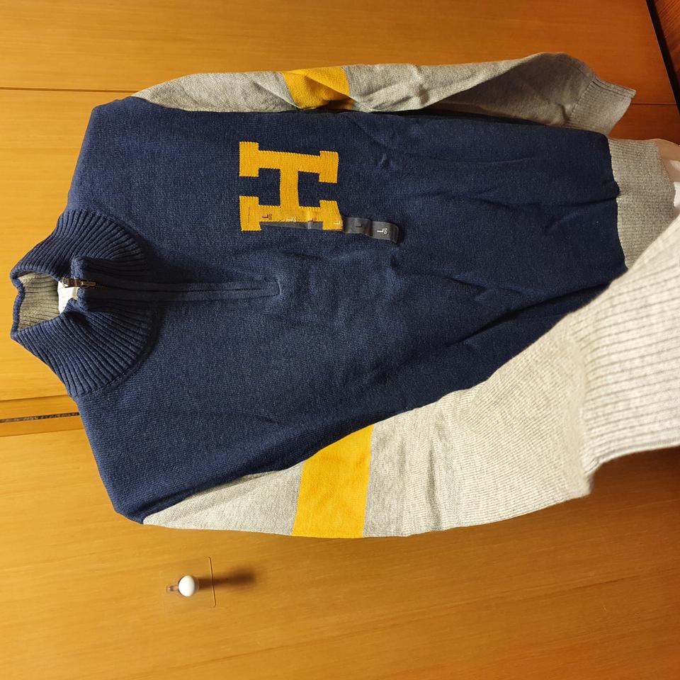 커플룩 헤지스 반집업니트 새상품 L, XS 사이즈