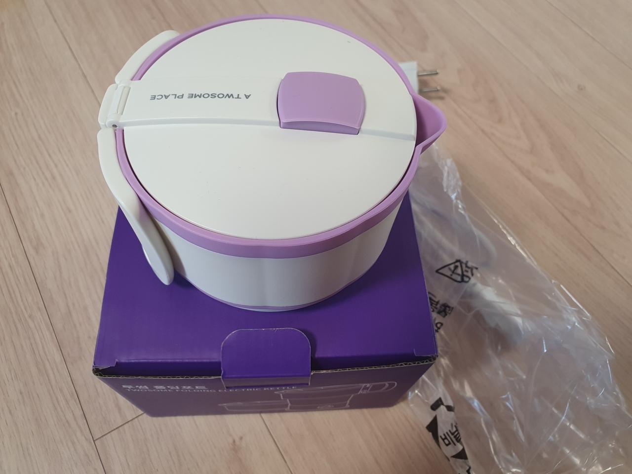 투썸 플레이스 휴대용 전기주전자 폴딩포트