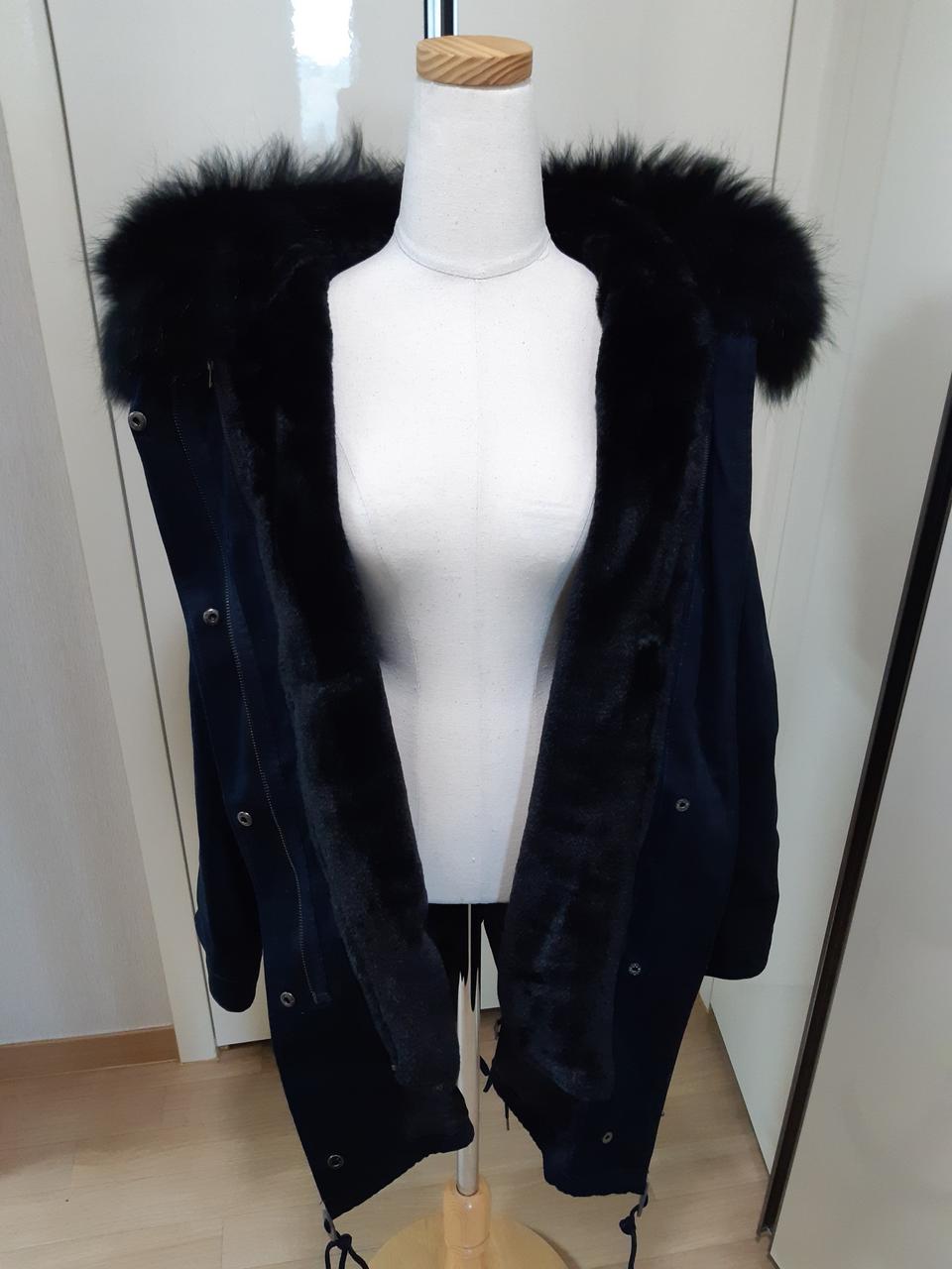 랩턴뉴욕)라쿤 야상점퍼 블랙66