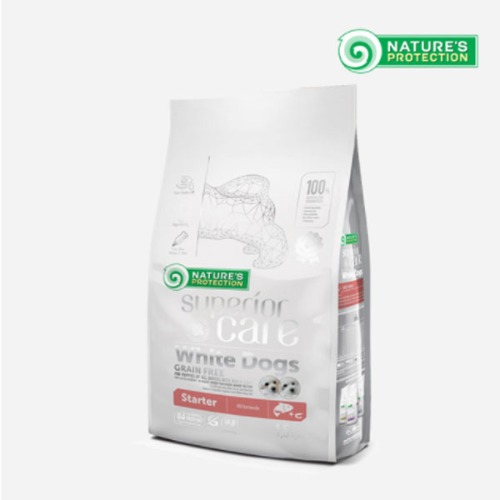 네이쳐 프로텍션 화이트도그 사료 스타터 1.5kg