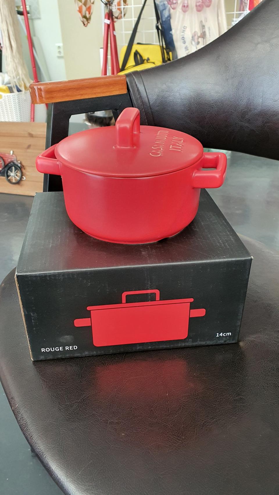 까사무띠 내열냄비 새제품  14센티