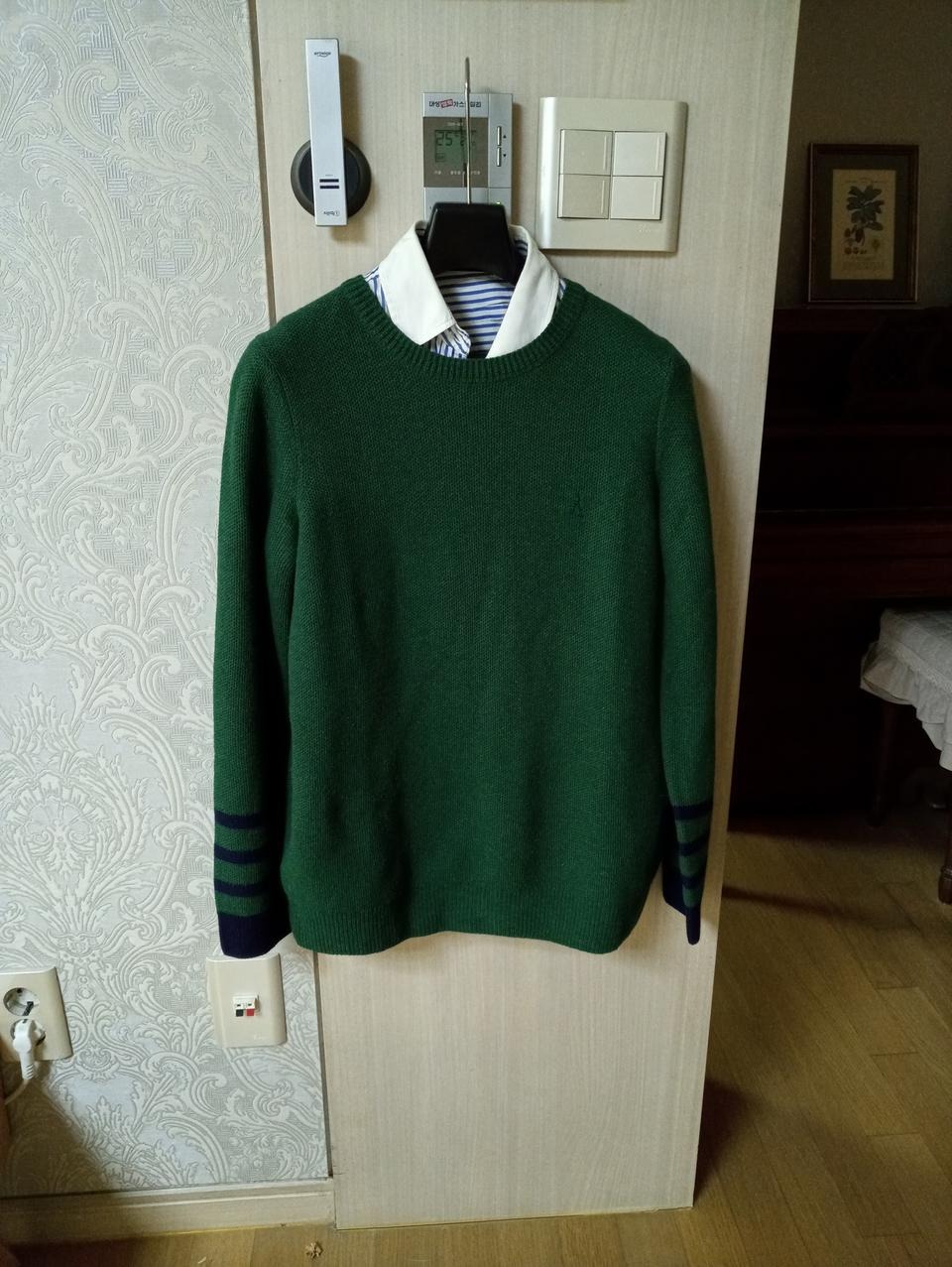 빈폴  그린 니트