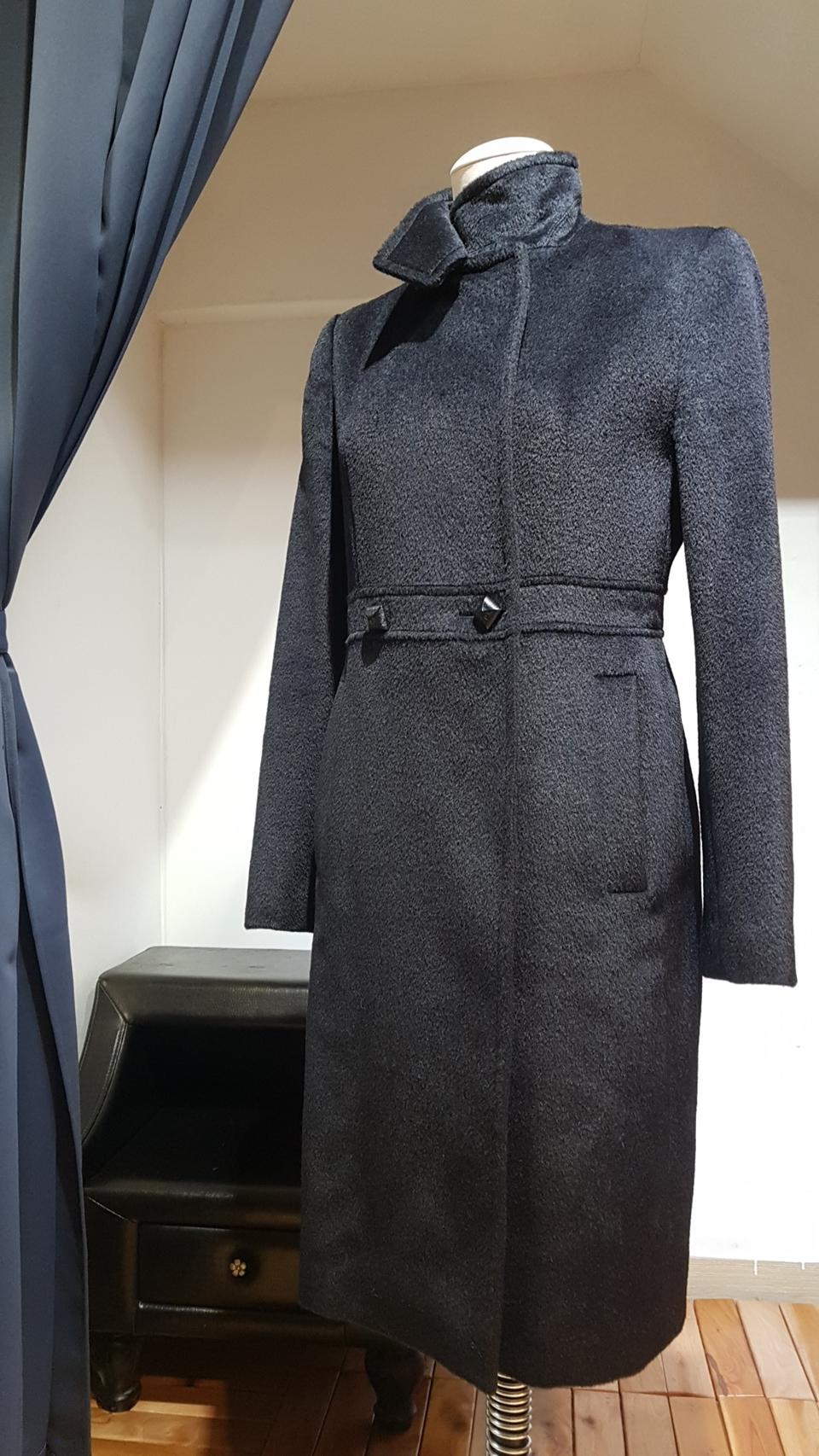 ✔(55)한섬 마인 메인라벨 정품 베이비라마 알파카 롱코트^^