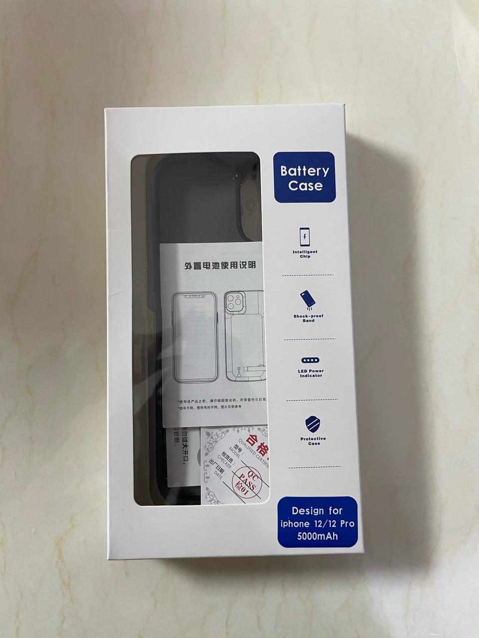 아이폰12 배터리 케이스 팝니다. 미사용 신품 단순 개봉상품