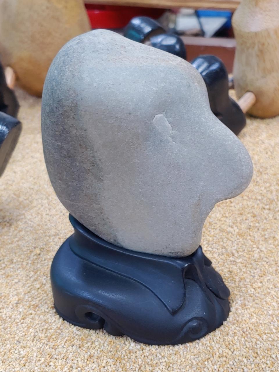 물형석 수석 사람얼굴 인장석