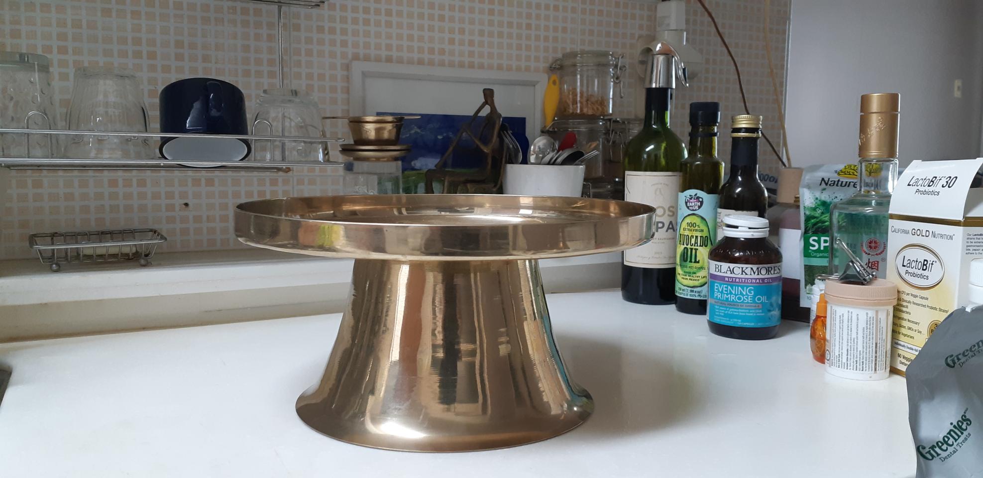 최고 무형문화재 이봉주 방짜유기 소반