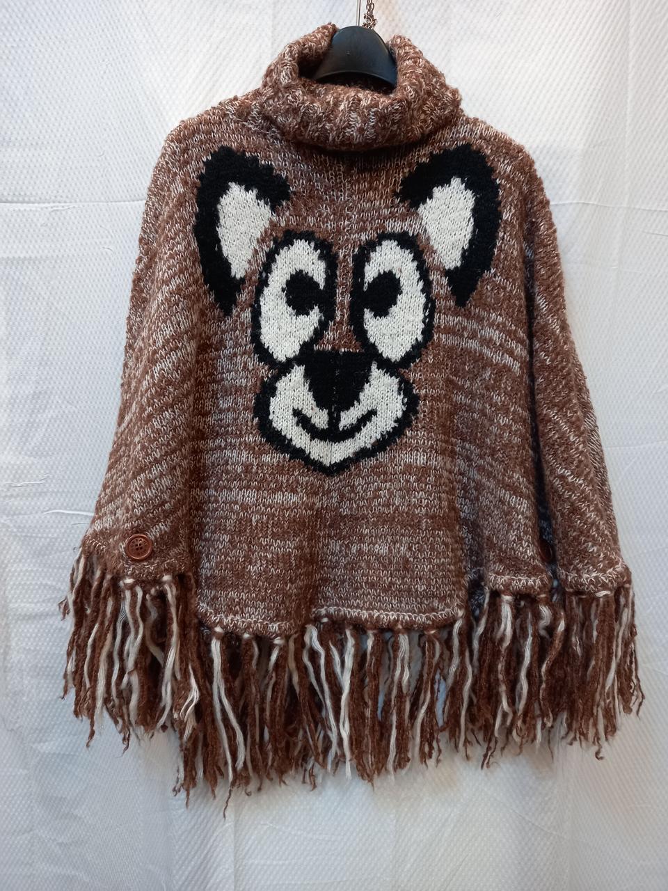 미니크림) 귀여운  니트 망또