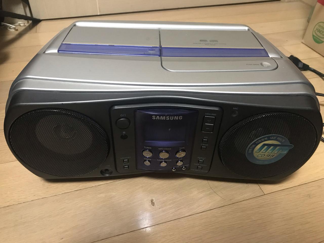 삼성 cd/라디오/카세트테이프 플레이어