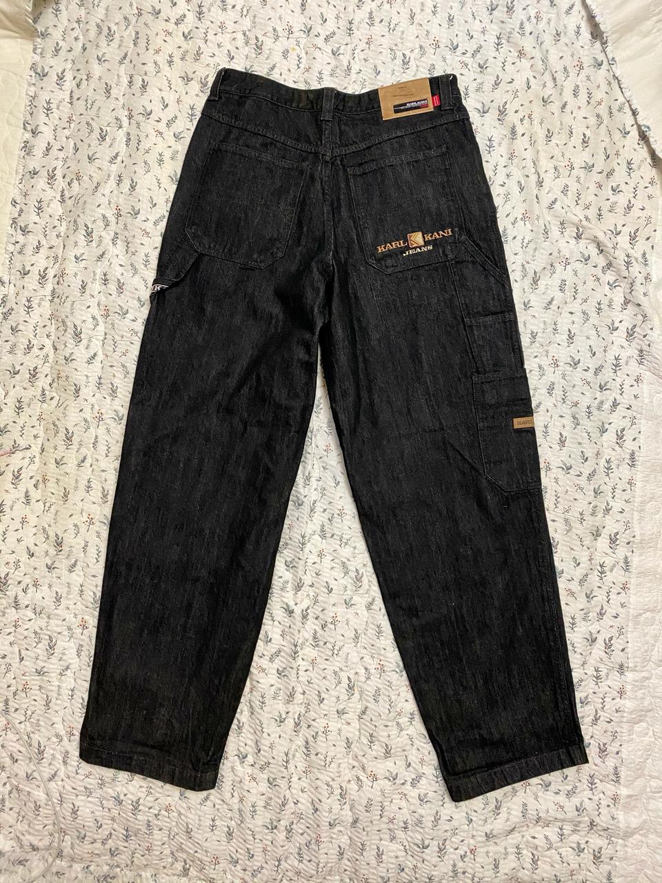 Karl Kani 카펜터 힙합 바지 밑단 패치로고