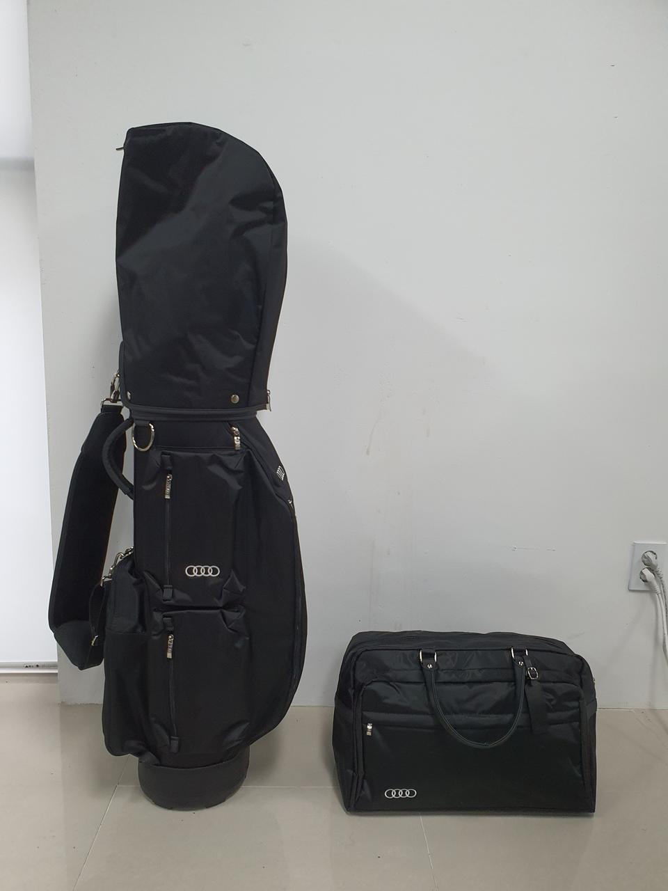 아우디 골프백 세트 새상품 판매 캐디백 보스톤백