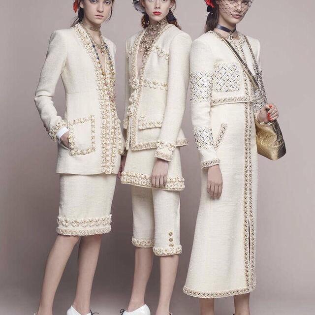 샤넬 제니st 트위드 투피스