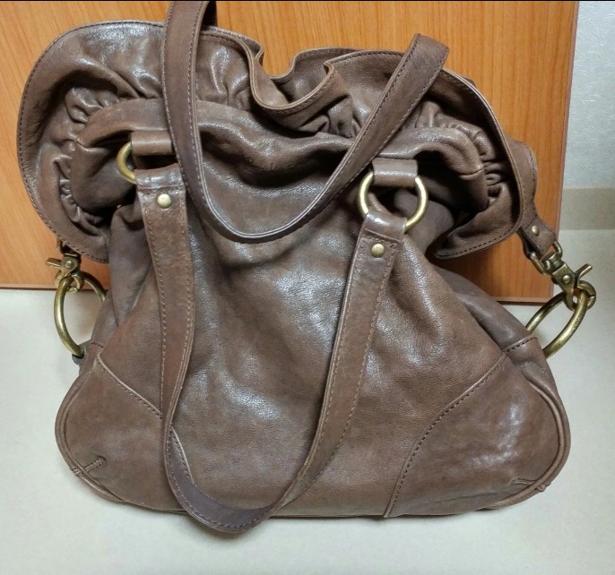 루키버드  RooKie bud가죽 진브라운 숄더백가방