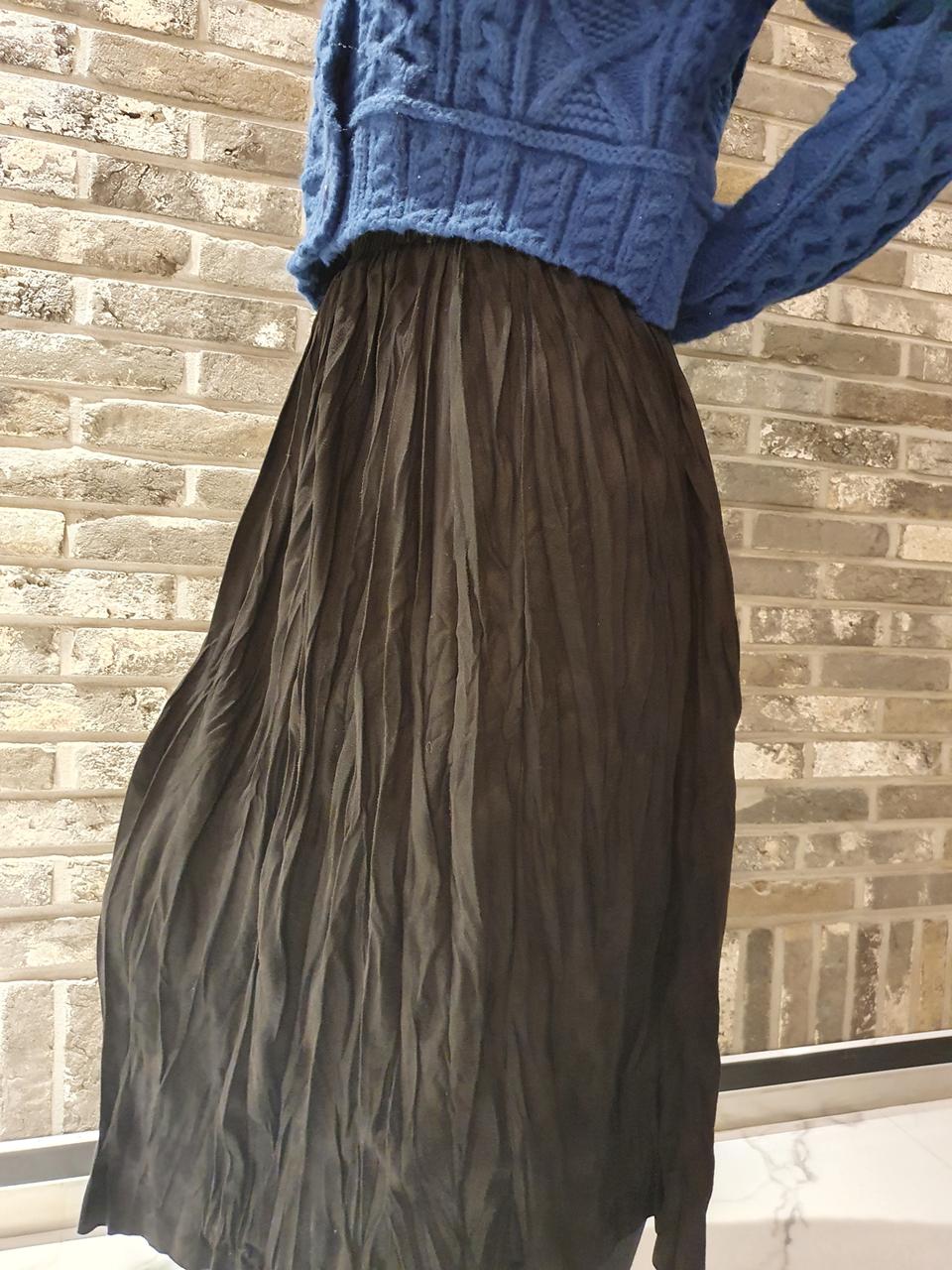 블랙 롱 스커트