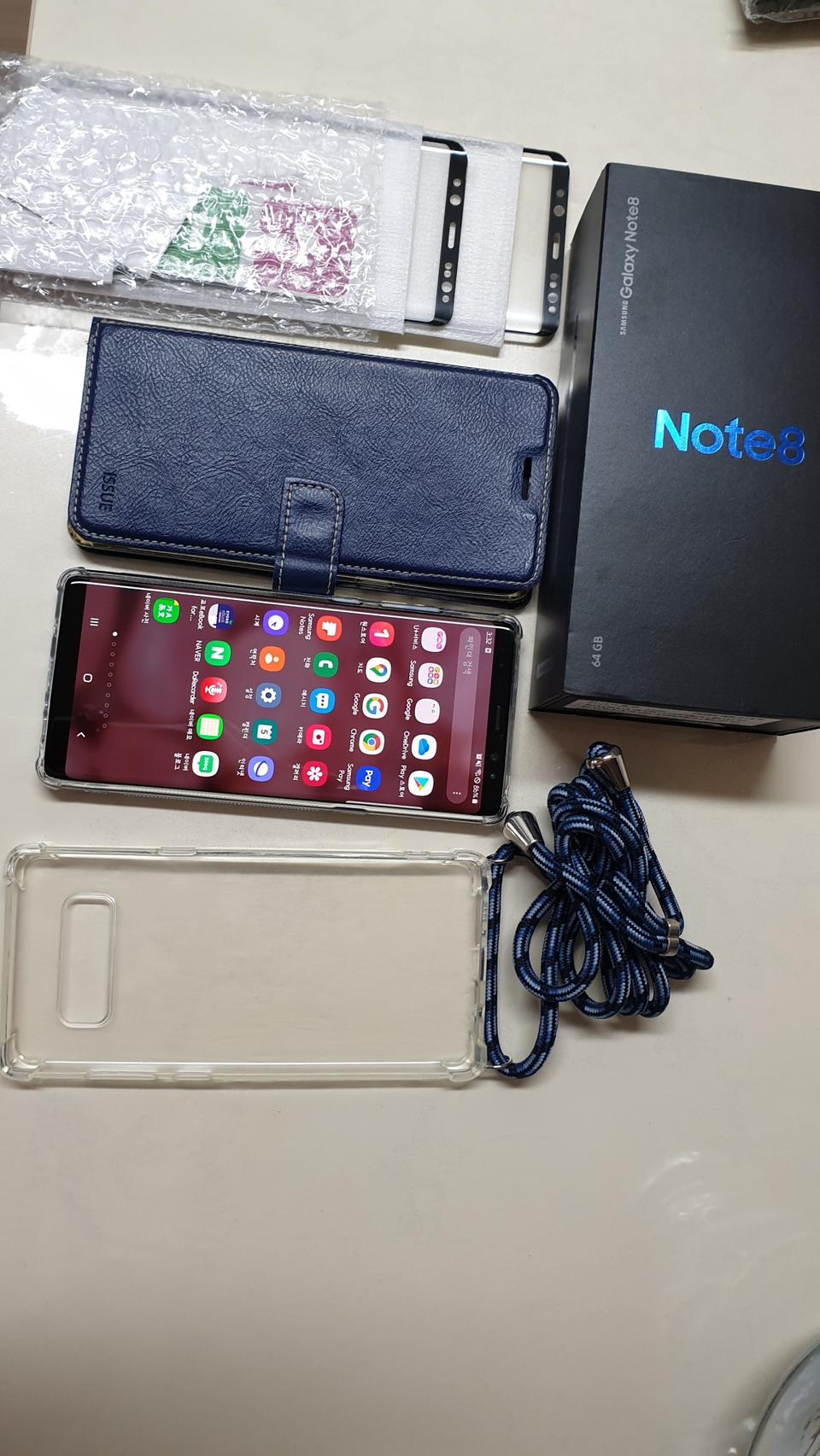 잔상없는 깨끗한 노트8 64g U+폰 블루