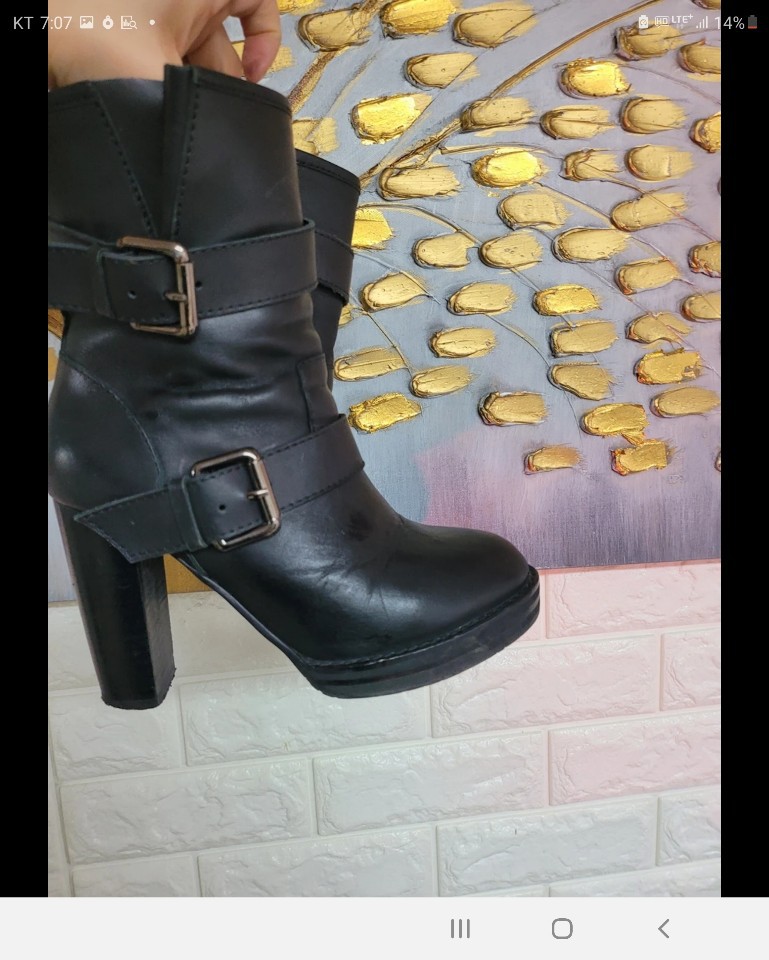 슈콤마보니 소가죽부츠